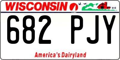 WI license plate 682PJY