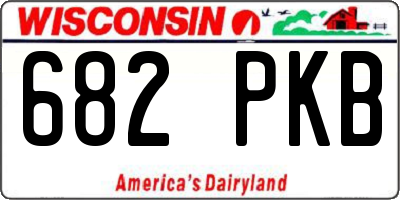 WI license plate 682PKB
