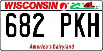 WI license plate 682PKH