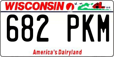 WI license plate 682PKM