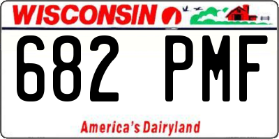 WI license plate 682PMF