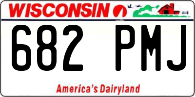 WI license plate 682PMJ