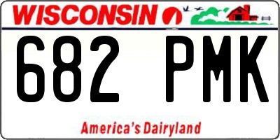 WI license plate 682PMK