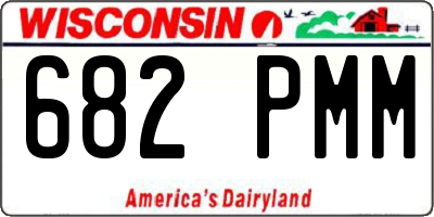 WI license plate 682PMM