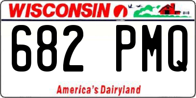 WI license plate 682PMQ