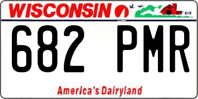 WI license plate 682PMR