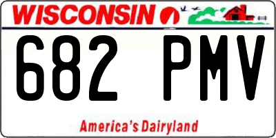 WI license plate 682PMV