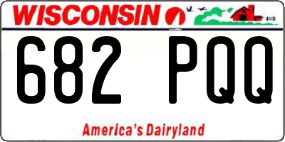 WI license plate 682PQQ