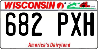 WI license plate 682PXH