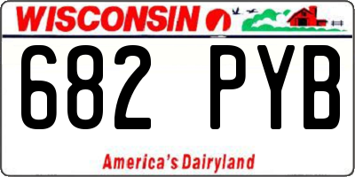 WI license plate 682PYB