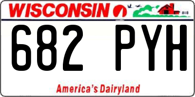 WI license plate 682PYH