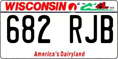 WI license plate 682RJB