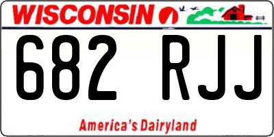 WI license plate 682RJJ
