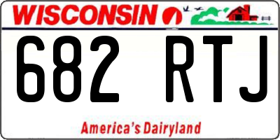 WI license plate 682RTJ