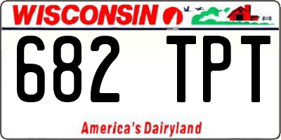 WI license plate 682TPT