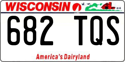 WI license plate 682TQS