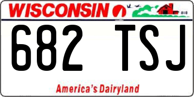 WI license plate 682TSJ