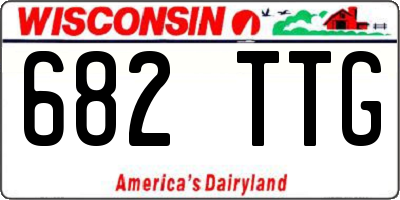 WI license plate 682TTG
