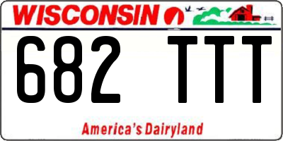WI license plate 682TTT