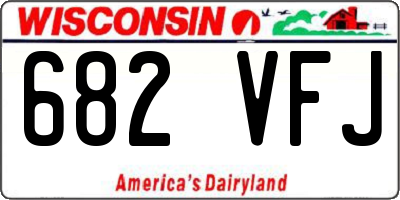 WI license plate 682VFJ