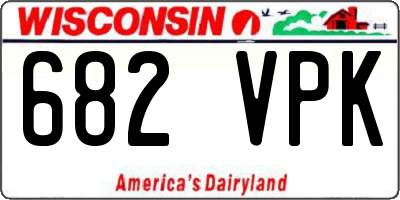 WI license plate 682VPK