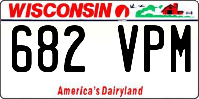 WI license plate 682VPM