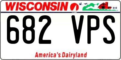 WI license plate 682VPS