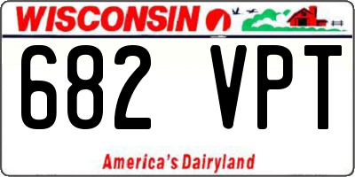 WI license plate 682VPT