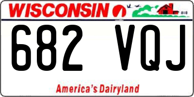 WI license plate 682VQJ