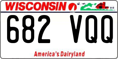 WI license plate 682VQQ