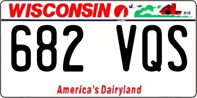 WI license plate 682VQS