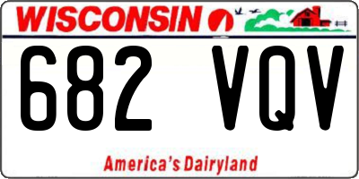WI license plate 682VQV