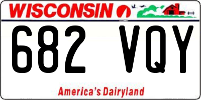 WI license plate 682VQY