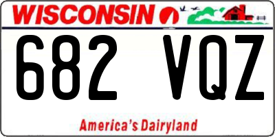 WI license plate 682VQZ