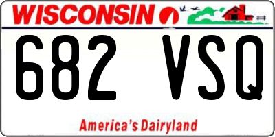 WI license plate 682VSQ