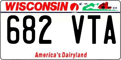 WI license plate 682VTA