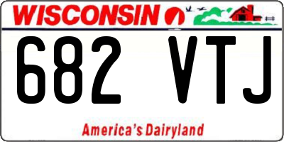 WI license plate 682VTJ