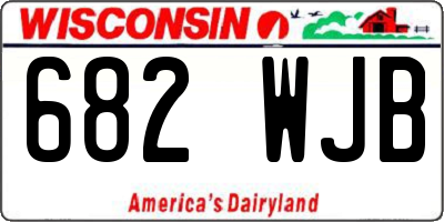 WI license plate 682WJB
