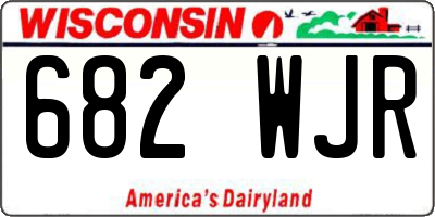 WI license plate 682WJR