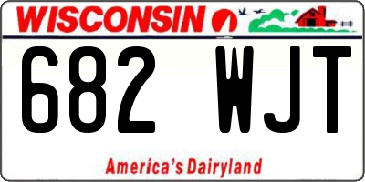 WI license plate 682WJT