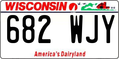 WI license plate 682WJY