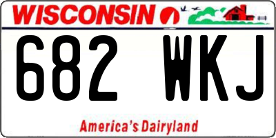 WI license plate 682WKJ