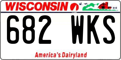 WI license plate 682WKS