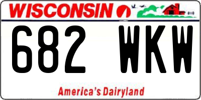 WI license plate 682WKW