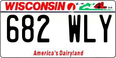 WI license plate 682WLY