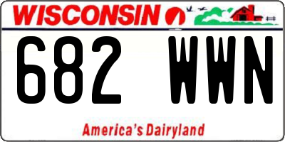 WI license plate 682WWN