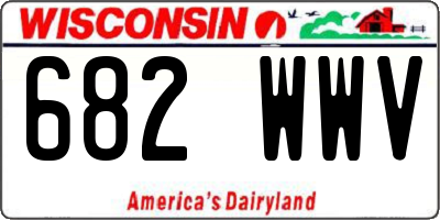 WI license plate 682WWV