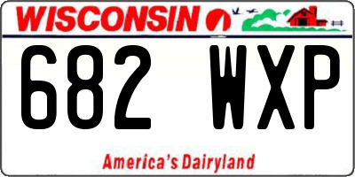 WI license plate 682WXP