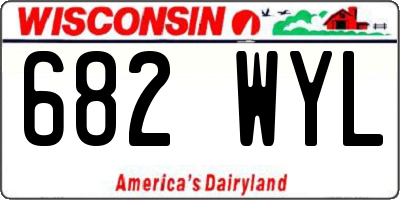 WI license plate 682WYL
