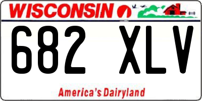 WI license plate 682XLV